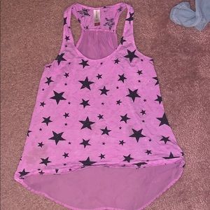 Purple sleeveless shirt